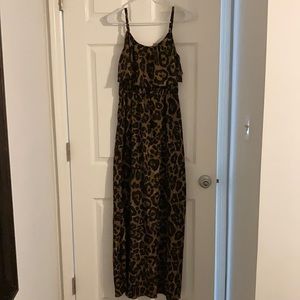 Leopard maxi dress